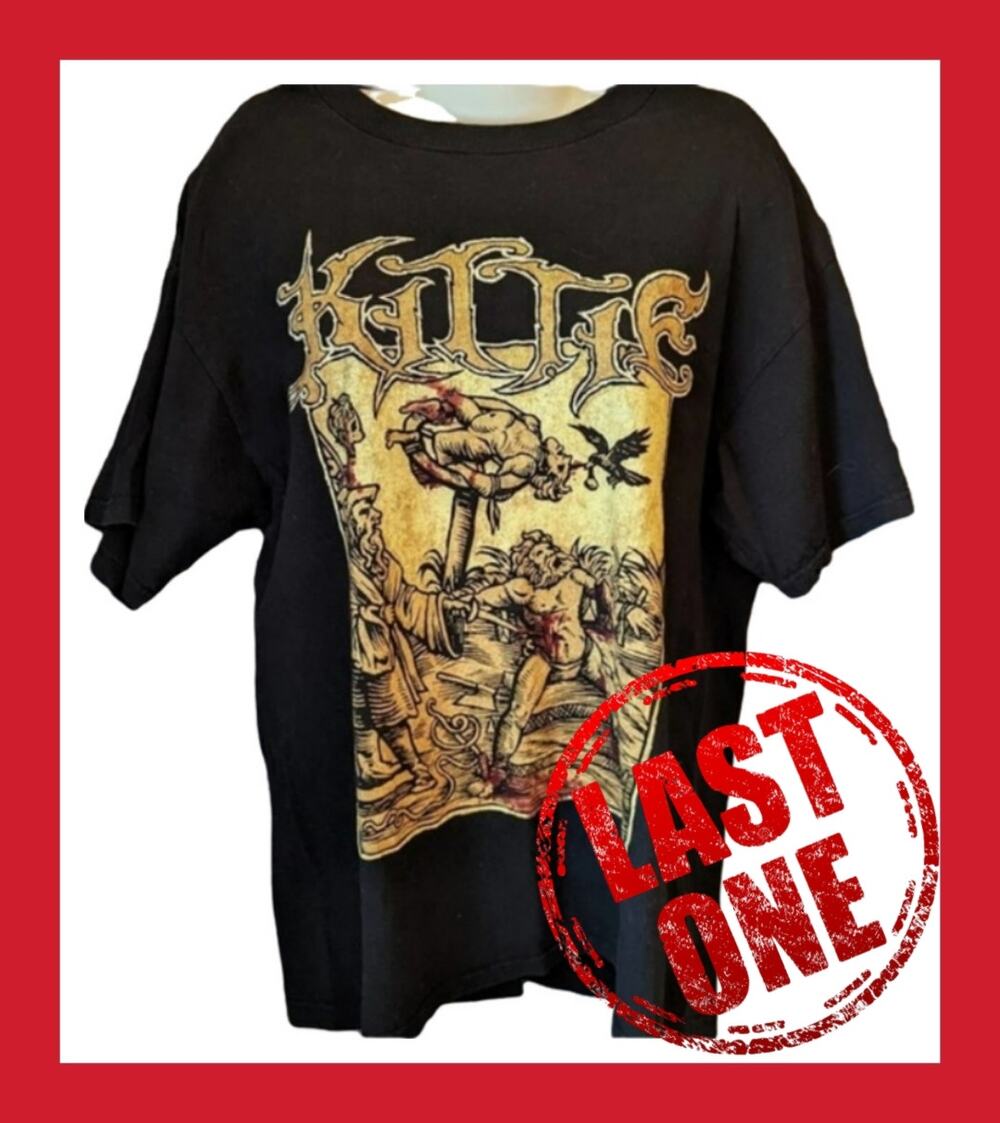 VTG RARE Delta Kittie Band Tee T-Shirt Heavy Metal Mens L